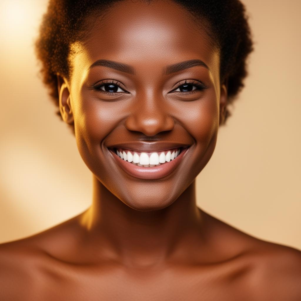 Happy patient with a beautiful smile